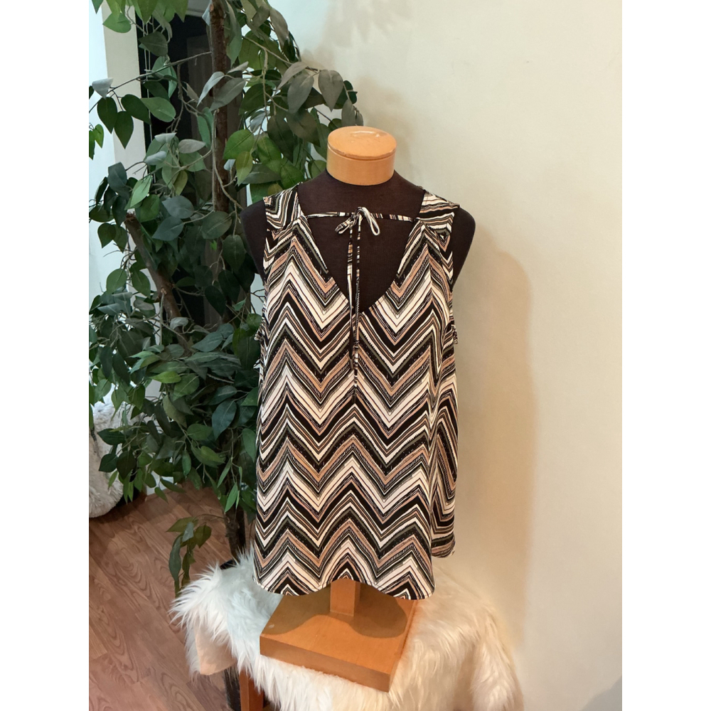 Maurices Chevron Sleeveless tank top women’s  XL NWT Casual Summer Work Top